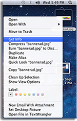 Mac pop-up menu for JPEG