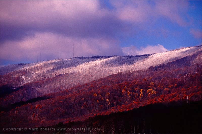 7d205112 - West Virginia Landscape in Red, White and Blue